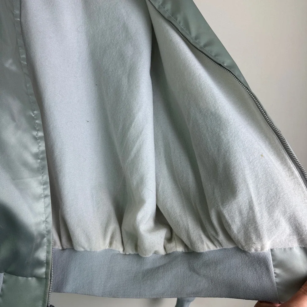 King Louie Pro Fit VINTAGE Satin Bomber Jacket Breeze‎ Lawn & Garden